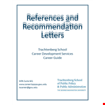 College Recommendation Letter: Employer's Guide for Writing Effective Letters example document template