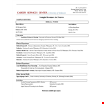 Free Sample Nursing Resume Template example document template