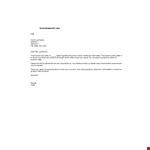 Acknowledgement Letter for Employment Application example document template 