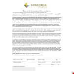 Hold Harmless Agreement Template for University Activity Participation - Concordia Irvine example document template 