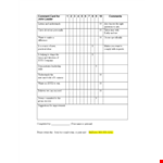 Comment Card Template example document template