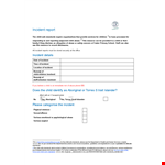 Child Incident Report Template - Meeting Standards of Care | Services example document template