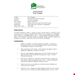 Real Estate Project Manager: Job Description, Experience in Construction and Development example document template