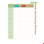 Frugal Meal Plan Template | Save Money with Huffstetler's Plan example document template