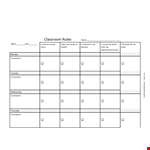 Free Classroom Behavior Chart example document template