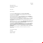 Mid Career Change example document template