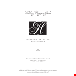 Customizable Wedding Program Template | Personalize with Names of Bride and Groom example document template