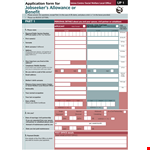 Job Seeker Allowance Application Form example document template