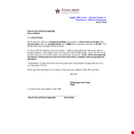 Transfer Offer Letter for Position example document template