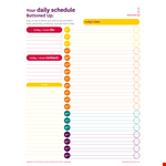 Free Printable Daily Planner Template - Organize Your Day example document template