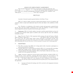 Free Download Associate Employment Agreement example document template