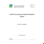 Model Report example document template