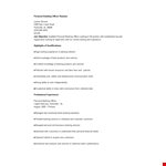 Personal Banking Officer Resume example document template