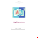 Employee Handbook Template - Create Policies for Your Company | Download Now example document template