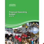 Proposed Operating Budget Template example document template