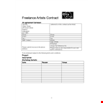 Freelance Artist Contract Template example document template