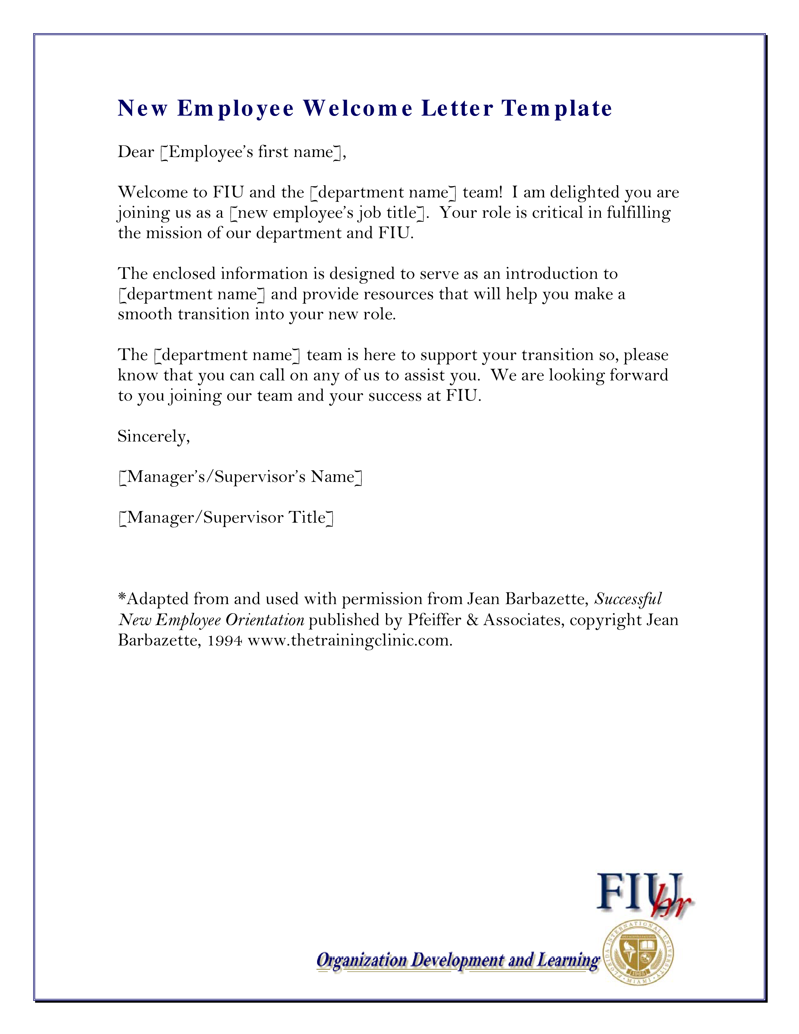 Intern Welcome Letter Template intern-welcome-letter-template