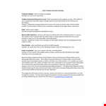 Walker Grant Proposal Executive Summary example document template