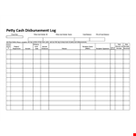 Simplify Petty Cash Management with Our User-Friendly Log | Total Your Petty Cash Receipts Easily example document template