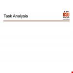 Task Analysis Flow Chart Template example document template