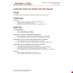 Leadership Team Example example document template