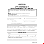 Legal Application For Employment Form example document template