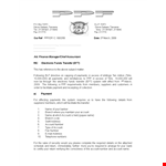 Download Electronic Fund Transfer Letter Template for Your Account | Easy Process for Members example document template 