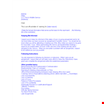 Effective Employee Warning Letter Template - Improve Employee Performance example document template