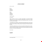 Letter of Interest Template example document template