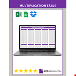 multiplication-table-printable