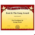 Free Award Certificate Template example document template