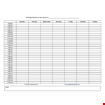 Sample Daily Organizer Planner For Staff And Employee example document template 
