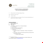 Constitutional Law Research And Analysis Memorandum example document template
