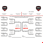 Tournament Bracket Template example document template