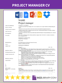 Project Manager Curriculum Vitae