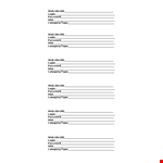 Password List Template - Securely Manage Your Login Information example document template