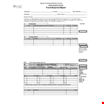 Travel Expense Report Template for Business, Government, and Services, Including Expenses example document template