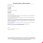 Payment Demand Letter Template for Landlords- Please Insert Your Details example document template