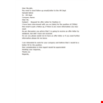 Job Offer Request Letter example document template