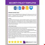 Corporate Security Policy example document template