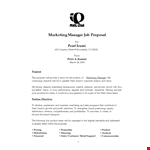 Create a Winning Proposal with Our Job Proposal Template - Pearl example document template