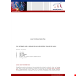 Download Our Sales Plan Template and Boost Your Business Sales | Local example document template
