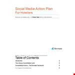 Create an Effective Social Media Action Plan with our Template example document template