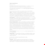 Software Company Offer Letter Template example document template 
