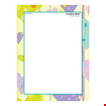Professional Letterhead Templates - Customizable & Easy to Use example document template