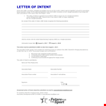 Letter of Intent | Complete Guide & Template for Associations example document template