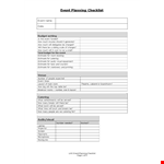 Event Planning Template - Include everything you need with ease|Event example document template