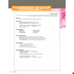 Engineering Internship Resume example document template