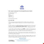 Consultant Employee Offer Letter Example example document template 