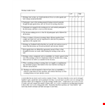 Meeting Quality Survey example document template
